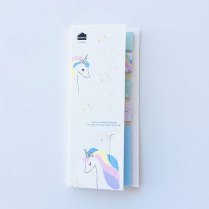 4 and 1 Unicorn Memo Pad and Sticky Notes