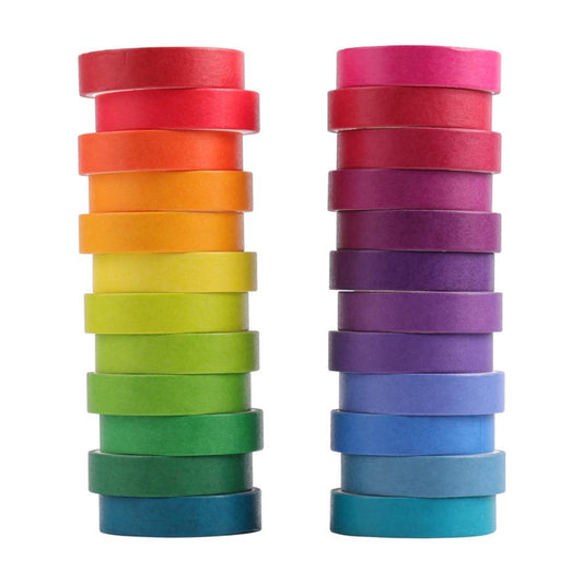 Color Spectrum Washi Tape Set (24 rolls/set)