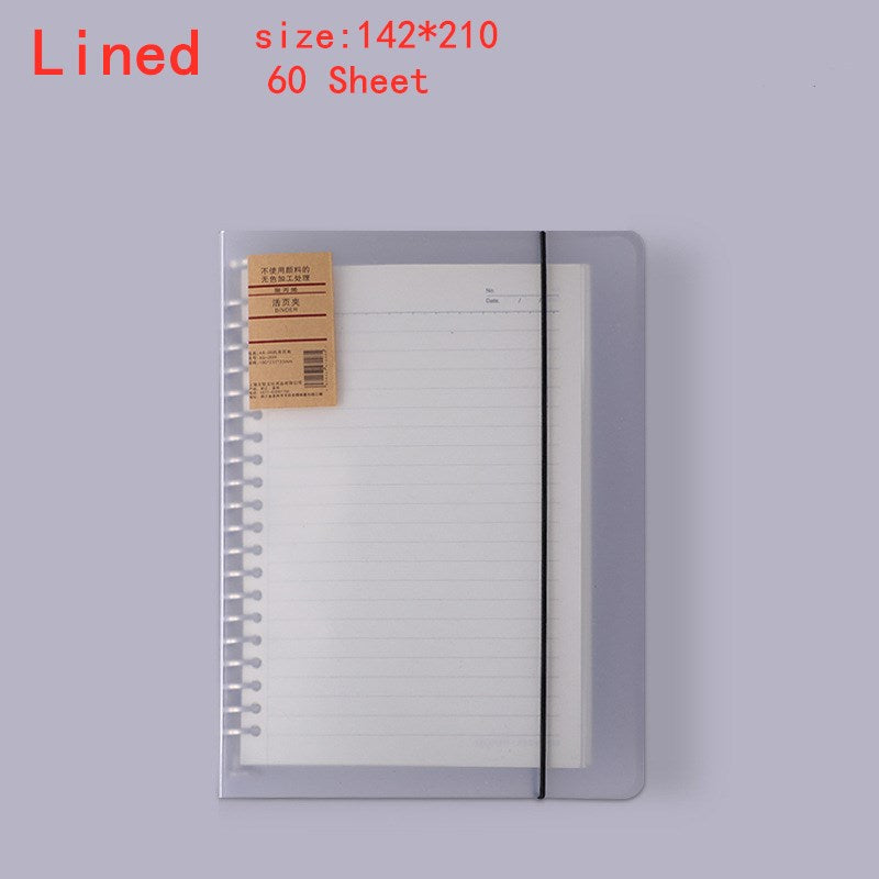 Transparent A5 Hardback spiral notebook