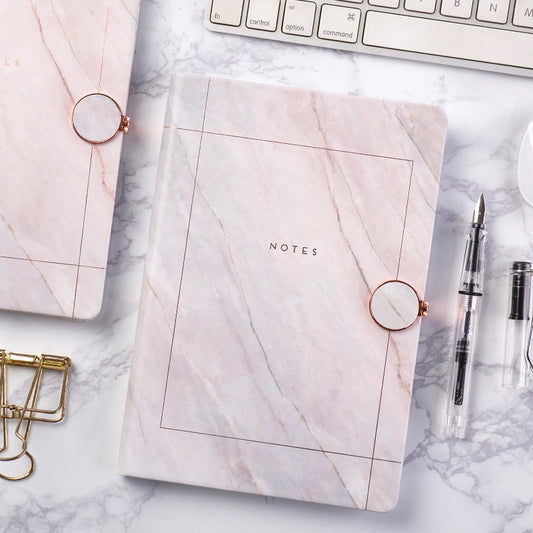 Marble Notebook with  Magnetic Journal Hasp Notepad