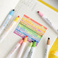 12pcs Magic color highlighter pen set Dual-side fluorescent erasable marker